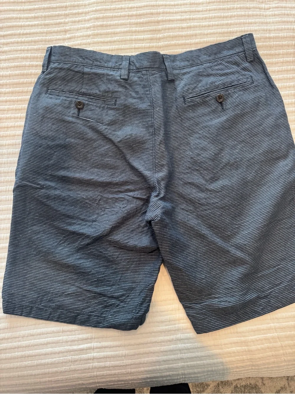 Men's J Crew Club Striped Navy Shorts